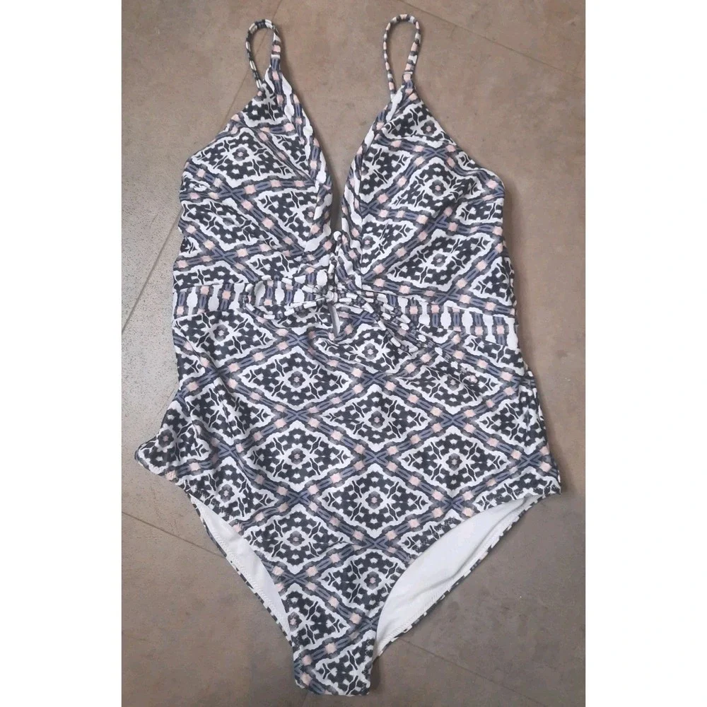 Womens One Piece Swimsuit Size Large Summer Vacation - Picture 2 of 7